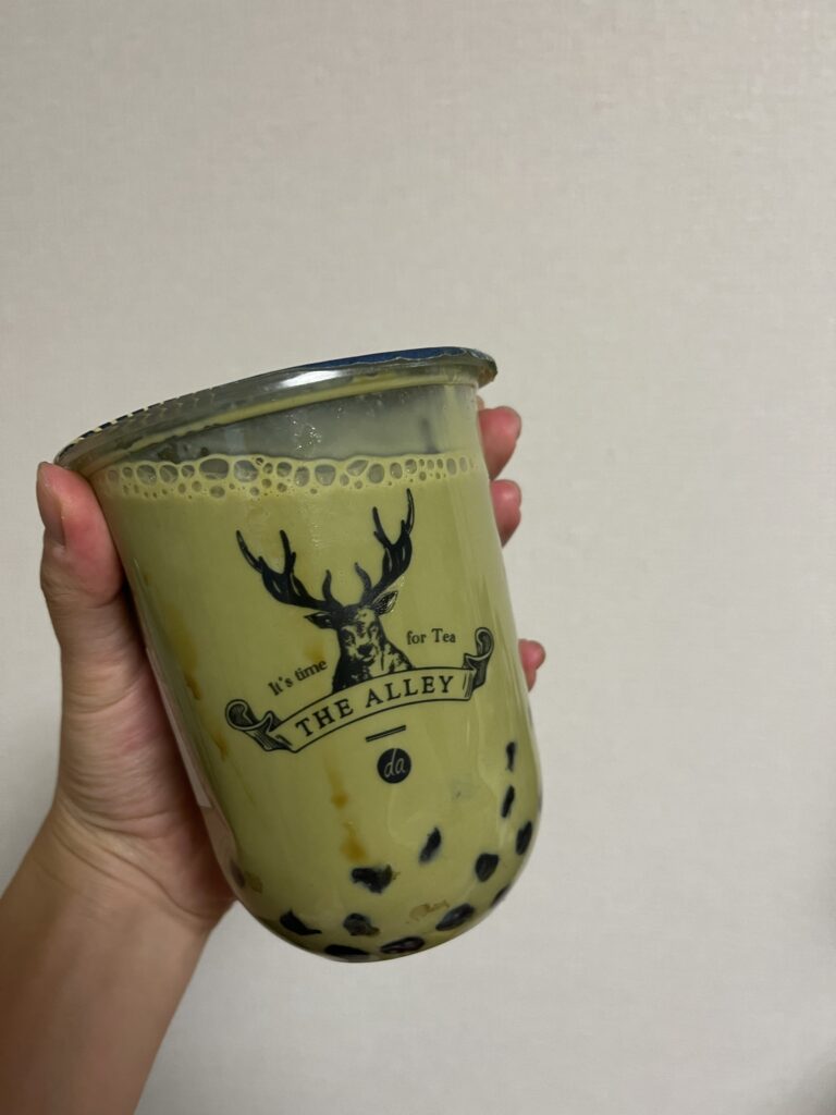 Brown Sugar Tapioca Matcha Latte