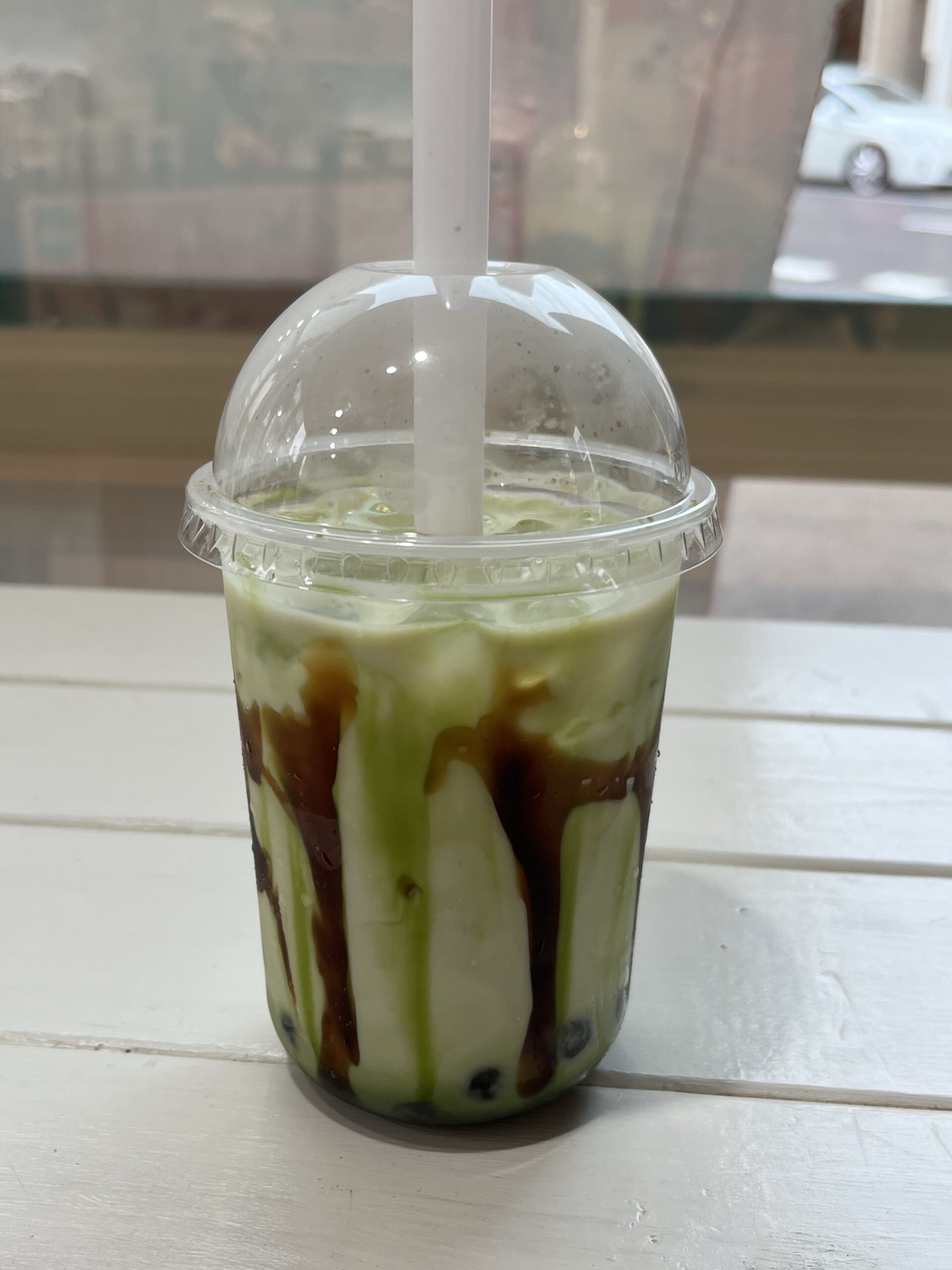 Brown Sugar Matcha Tapioca