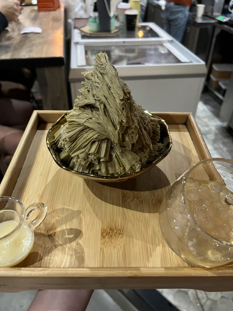Roasted Green Tea Shaved Ice