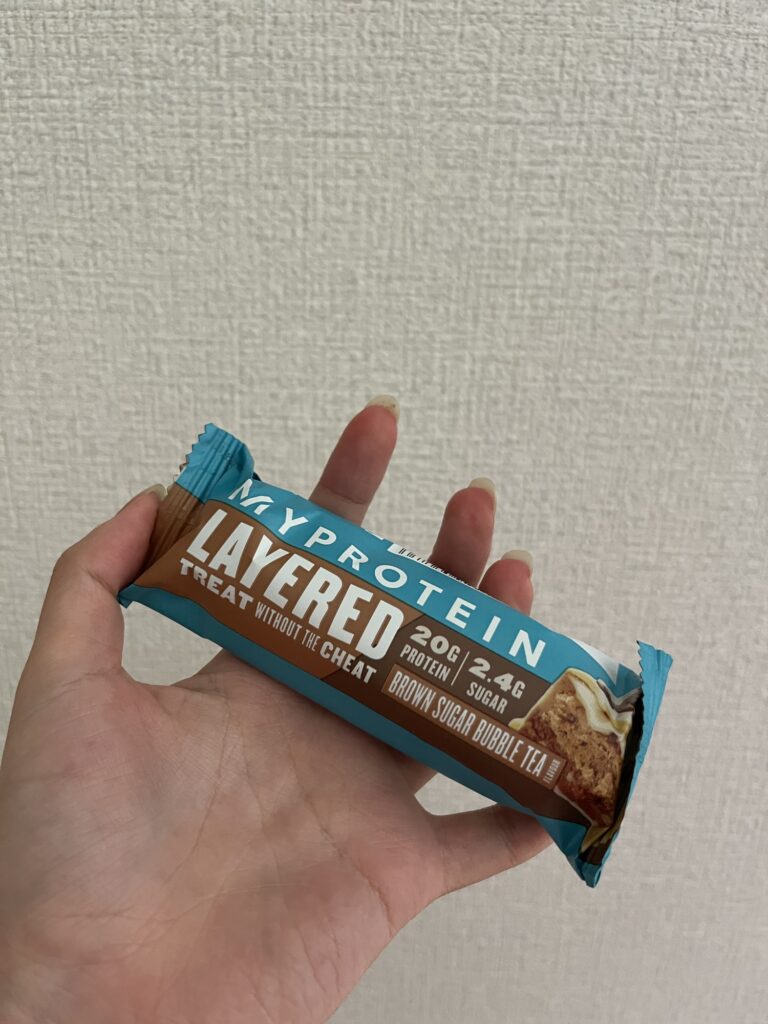 Layered Brown Sugar Bubble Tea Flavor Protein Bars Packaging
