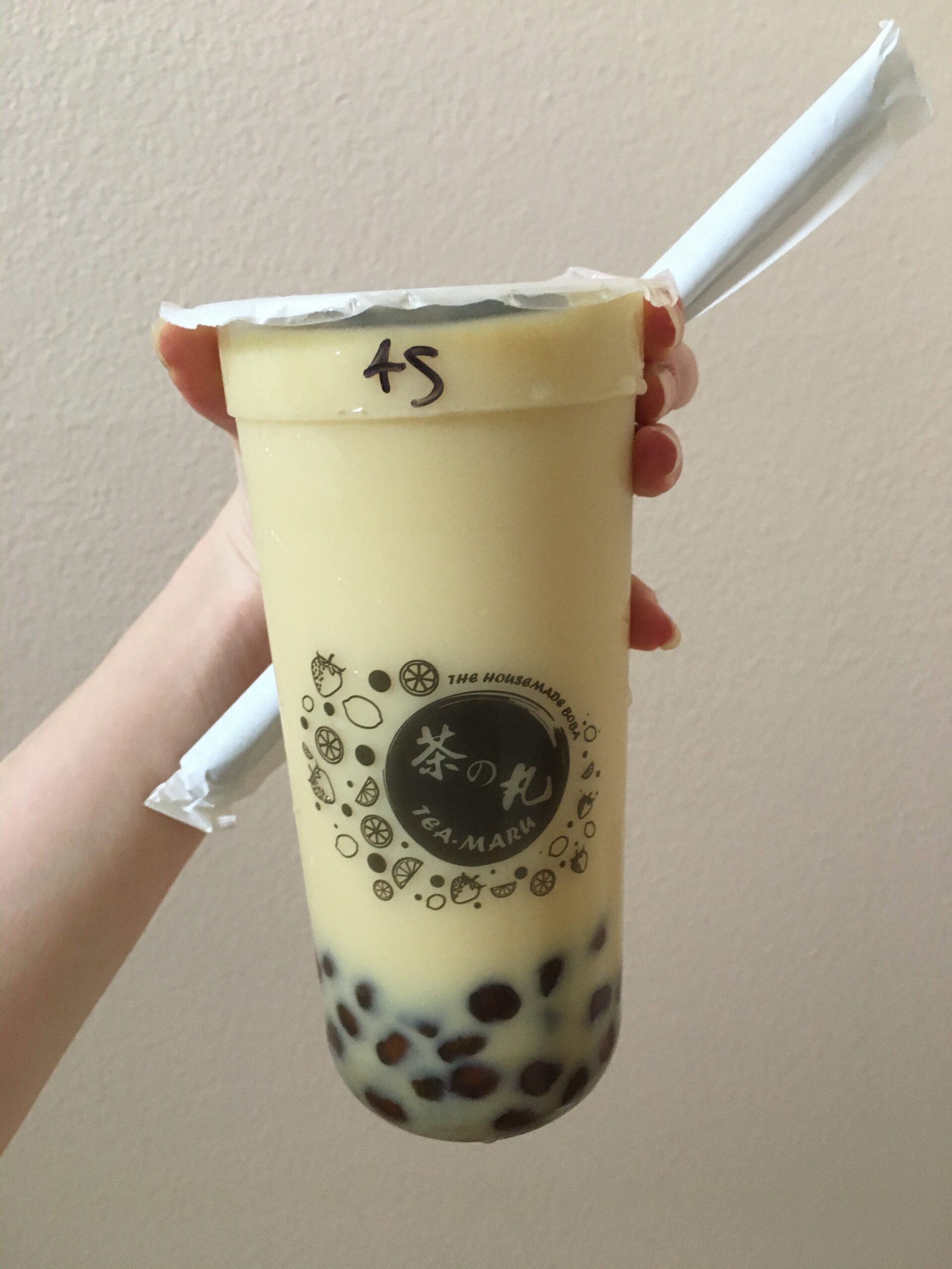 Tea Maru Latte (brown sugar boba)