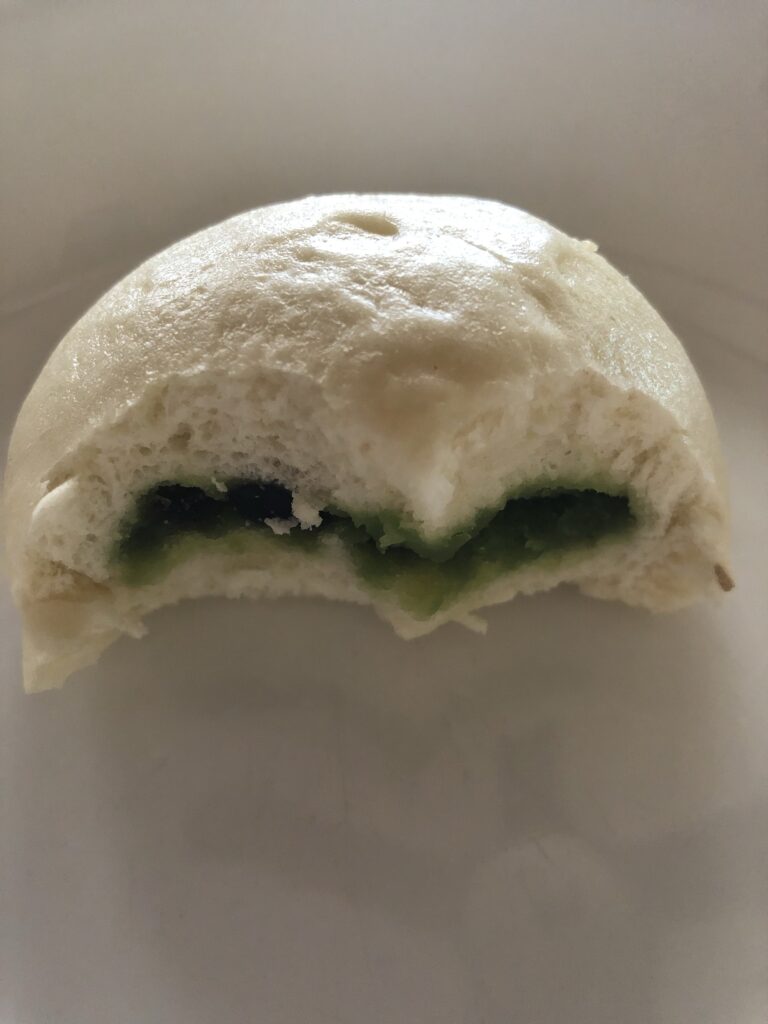 Matcha Bun with Tapioca Ball