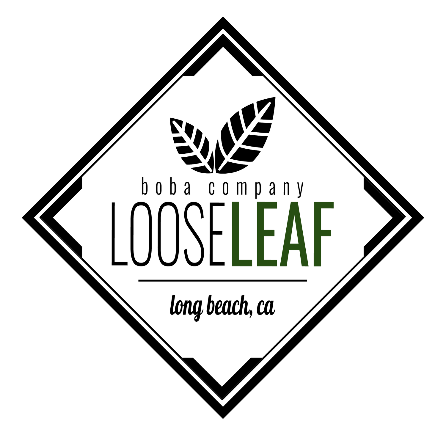 Looseleaf Boba Company Logo