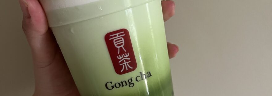First Flush Matcha with Crepe Milk Tea